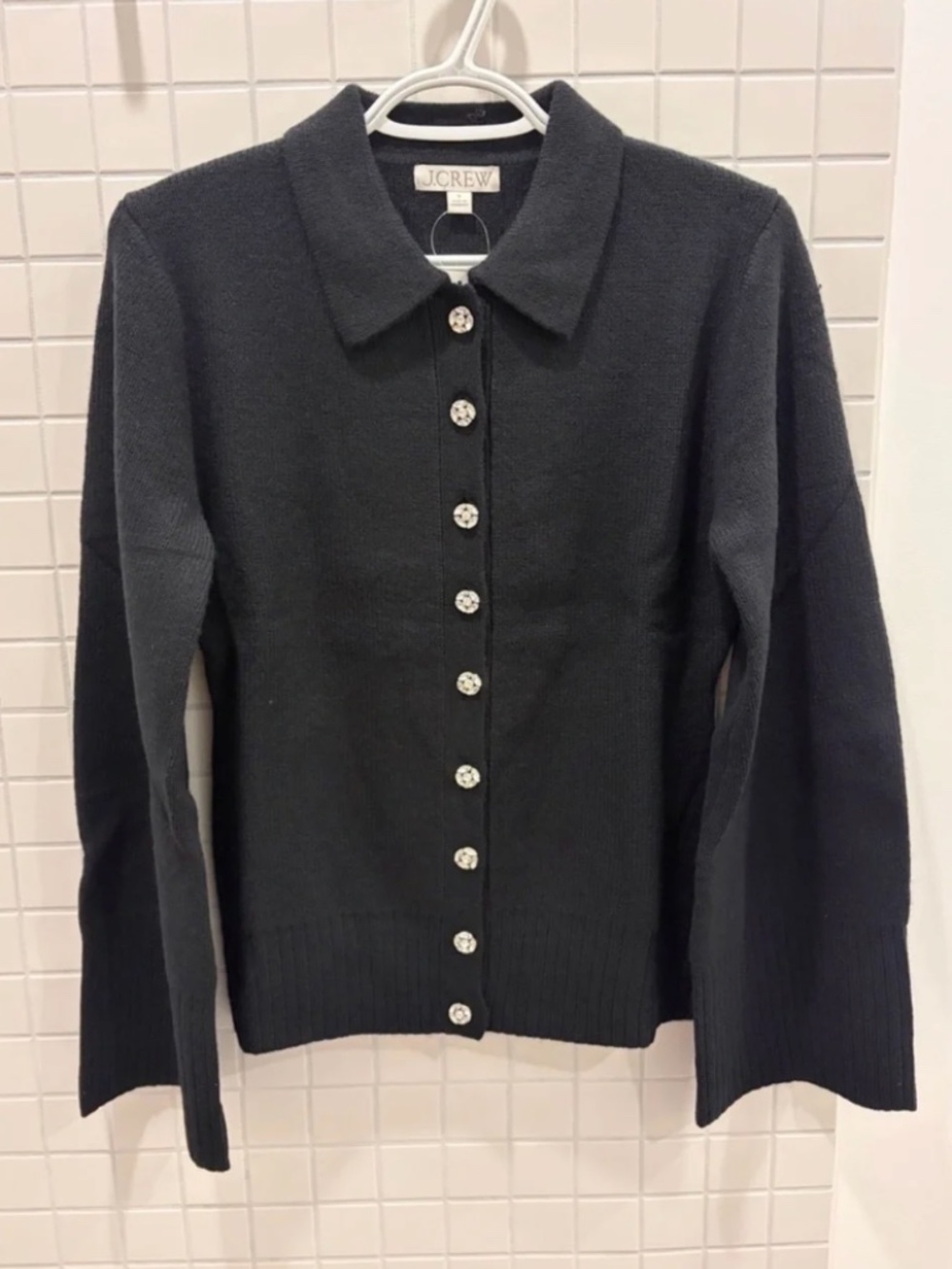 NWT J.Crew Wool Cinched Waist Cardigan Sweater - Picture 2 of 3